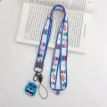 Hochwertige maßgeschneiderte Wärmeübertragung Lanyard Fashion Phone Pink Lanyard